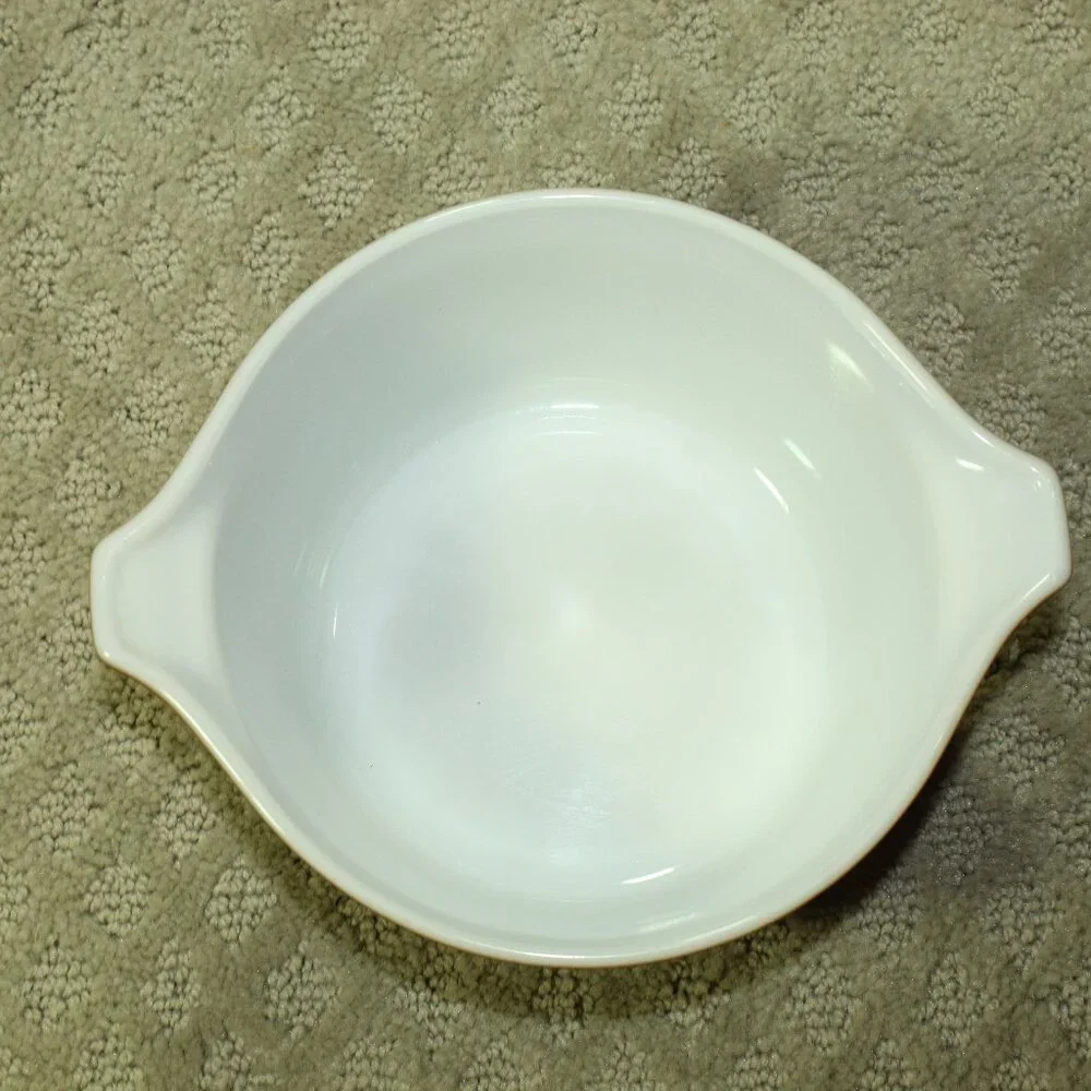 Vintage Pyrex 473-B 1 Brown Woodland Round 1 QT Baking Casserole Dish - No lid